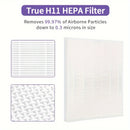 Filtros de Repuesto para Purificador de Aire TOPWELL C545 - 2 Verdaderos HEPA & 8 Pre-filtros de Carbón Activado, Compatibles con los Modelos Winix C545 B151 P150 9300, Números de Pieza 1712-0096-00 & 2522-0058-00