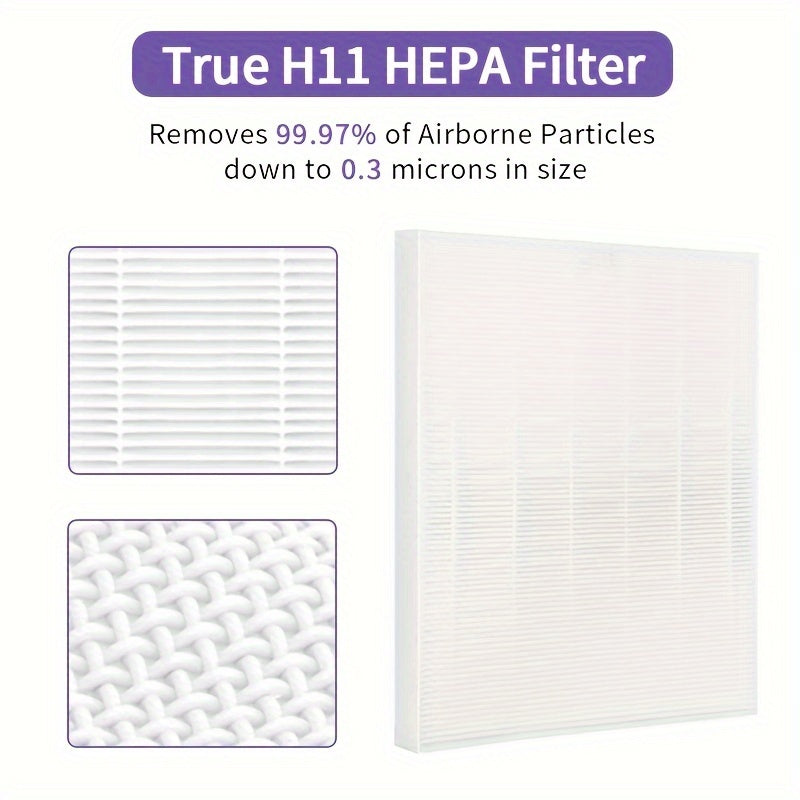 5 Piezas, Filtro De Repuesto True Hepa C545, Compatible Con El Purificador De Aire Winix C545, Equivalente Al Filtro S De Winix 1712-0096-00, 1 Filtro True HEPA De Grado H13, 4 Filtros De Carbón Activado