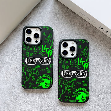 Estuche de teléfono compatible con Ferxxo para for iphone 16, 15, 14, 13, 12, 11 Pro Max, con agujeros grandes, acabado mate, absorción de impactos y cubierta posterior de TPU antideslizante.
