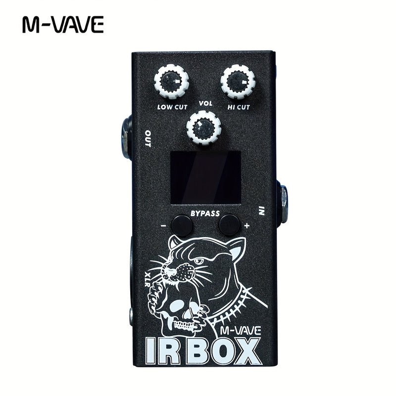 M-VAVE IR-BOX Guitarra Bajo Multi-Efectos 32 Opciones de Preset Disponibles Configuración de Aplicación de Teléfono, EQ de 9 Segmentos, como Efector de EQ Individual, Efecto de Guitarra