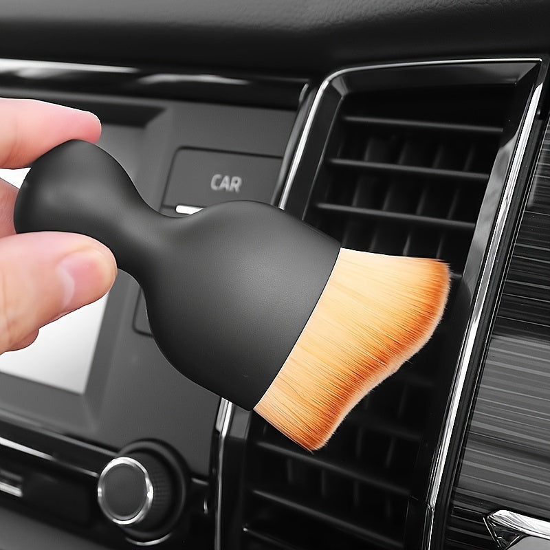 Brocha Avanzada para Limpieza de Detalles del Coche - Cerdas Súper Suaves, Limpieza Delicada, Herramientas Multifuncionales para Eliminar Polvo Interior, Accesorios Esenciales para el Cuidado del Auto