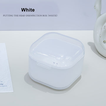 1pc Caja de desinfección portátil para herramientas de uñas, varios colores a elegir, caja de almacenamiento multifuncional con accesorios de filtro, equipo de desinfección para herramientas de belleza para uñas.