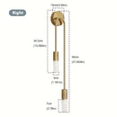 Linterna de pared moderna y elegante - Portalámparas G9, sin bombilla incluida, para dormitorio, escalera, balcón, pasillo o decoración de hotel u oficina