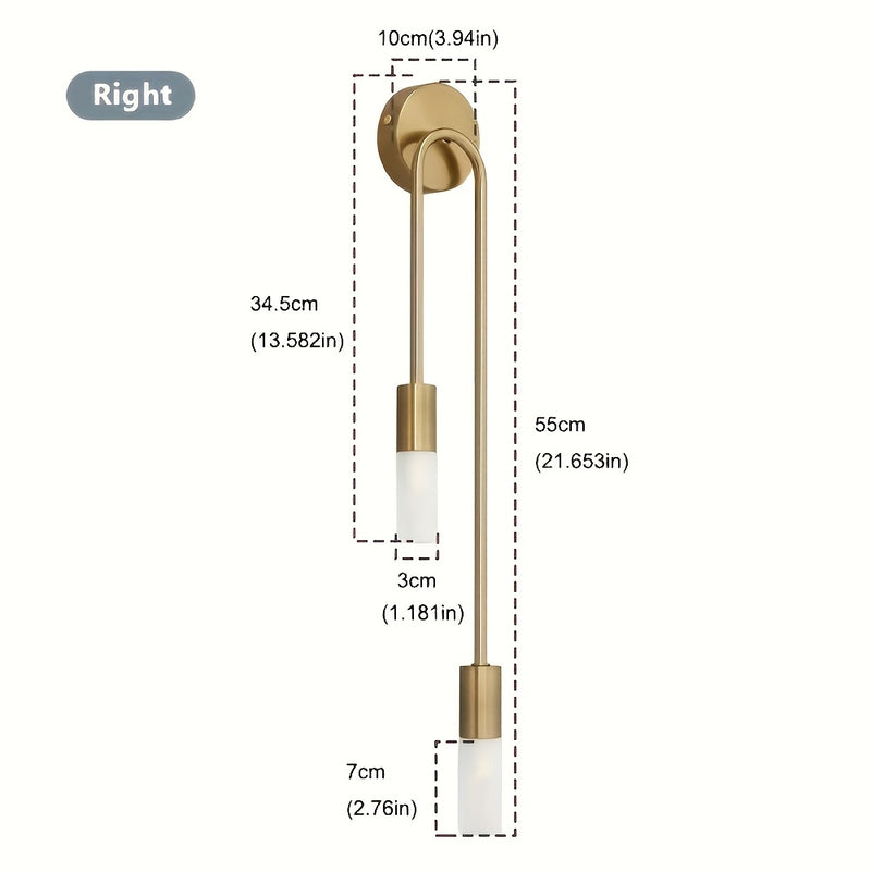Linterna de pared moderna y elegante - Portalámparas G9, sin bombilla incluida, para dormitorio, escalera, balcón, pasillo o decoración de hotel u oficina
