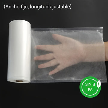 3 Metros de Bolsas Selladoras al Vacío para Conservación Extendida de Alimentos, Varios Tamaños Disponibles, Perfectas para Sous Vide, Congelador y Frescura Duradera. Ideales para Hogar, Cocinas Comerciales y Almacenamiento a Granel, Mantienen el Sabor y