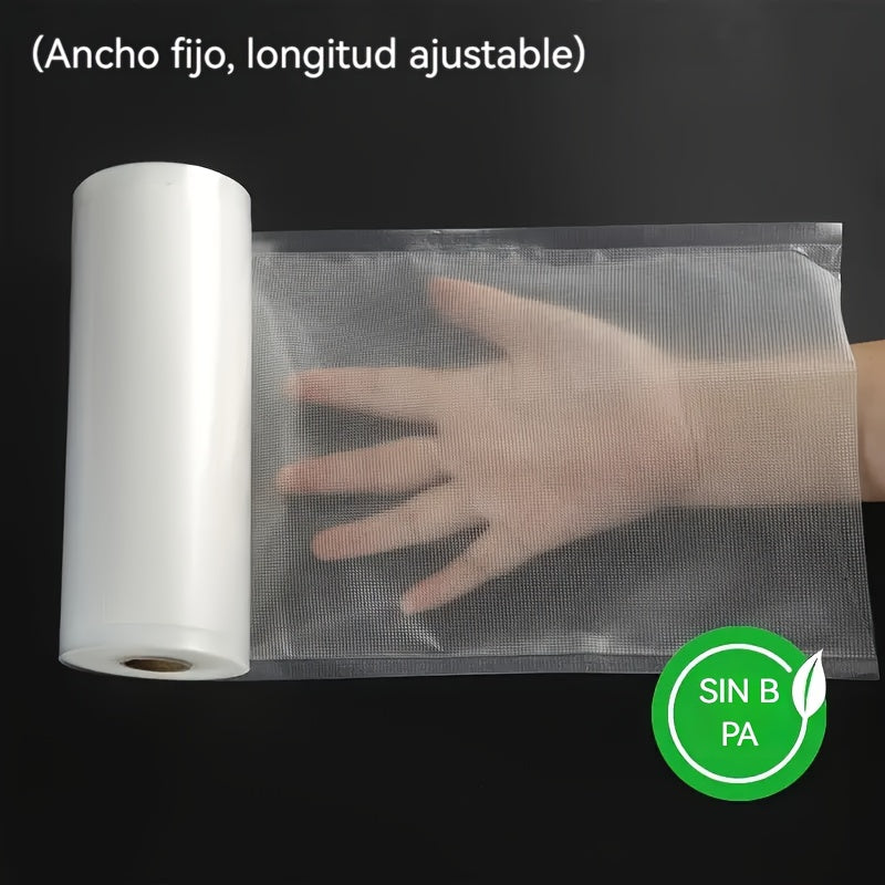 3 Metros de Bolsas Selladoras al Vacío para Conservación Extendida de Alimentos, Varios Tamaños Disponibles, Perfectas para Sous Vide, Congelador y Frescura Duradera. Ideales para Hogar, Cocinas Comerciales y Almacenamiento a Granel, Mantienen el Sabor y