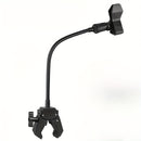 Clip de Micrófono Ajustable con Cuello de Ganso Curvado de 180° y Conector XLR, Soporte Antigolpes de Manguera Metálica Fuerte para Podcasts, Conferencias y Ponencias -