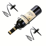Conjunto de 3 piezas / 6 piezas Estante Colgante para Botella Individual de Vino Tinto en Hierro, Soporte de Exhibición, Utilizado para Almacenar Bebidas/Vino Tinto/Herramientas/Flores, etc., Estante Colgante Multifuncional