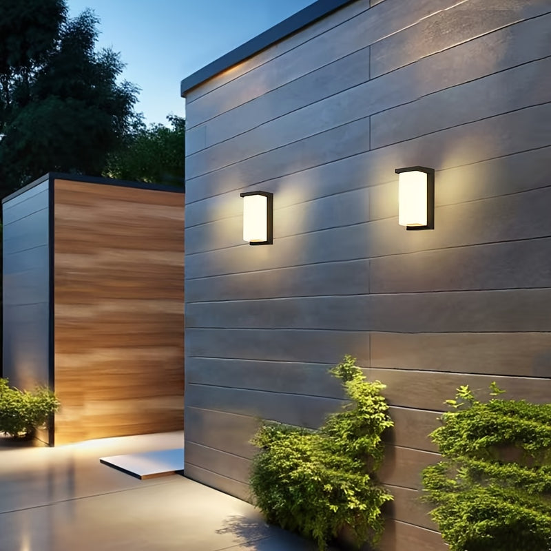 Luz LED para pared exterior, 85-265V, lámpara para porche, balcón o jardín