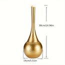 [Cepillo de Inodoro Elegante Dorado] Soporte de Cepillo de Inodoro Elegante de Pie Reutilizable Dorado - Herramienta de Limpieza de Baño de Múltiples Componentes, Herramienta de Limpieza de Inodoro, Accesorios de Baño