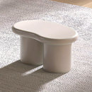 Taburete nube mono, blanco, moderno, simple, redondo, bajo, con almacenamiento cerrado, para salón, sofá, mesa de té