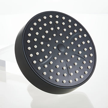 Rociador de Ducha Redondo con Aumento de Presión - Diseño Montado en Pared Fácil de Limpiar, Superficie Metálica de Alto Flujo, Moderna Actualización para Baños, Ideal para Uso Doméstico, Cabezal Curvado Multifuncional, Recubrimiento de Alta Calidad
