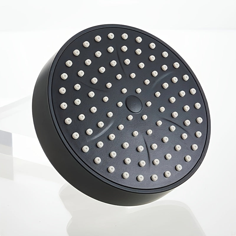 Rociador de Ducha Redondo con Aumento de Presión - Diseño Montado en Pared Fácil de Limpiar, Superficie Metálica de Alto Flujo, Moderna Actualización para Baños, Ideal para Uso Doméstico, Cabezal Curvado Multifuncional, Recubrimiento de Alta Calidad