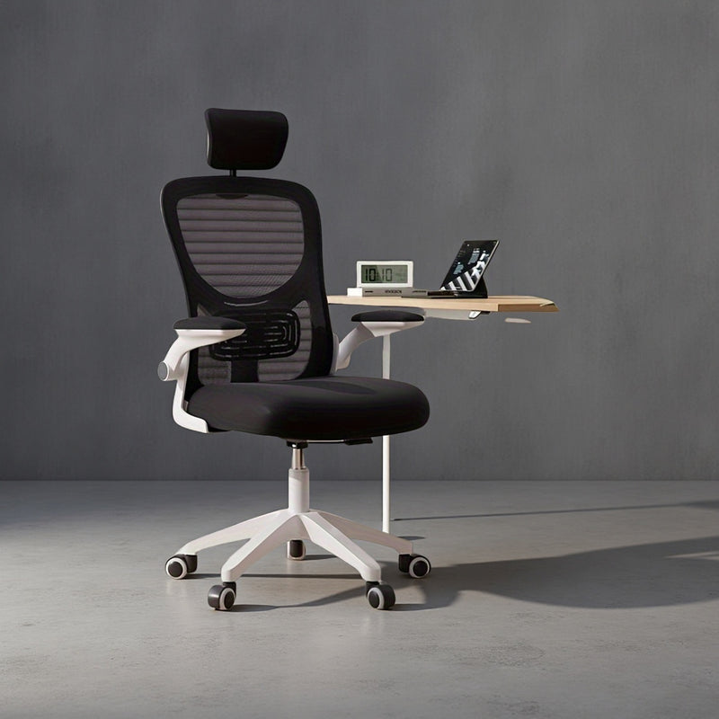 Silla de juego ajustable antropomórfica - Malla cómoda y transpirable, silla ejecutiva para hogar y oficina, disponible en 3 colores, base giratoria de 360° con 5 ruedas adecuadas para todas las estaciones y 11 festivales - Regalo