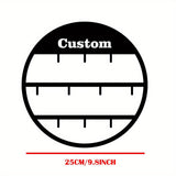 Estante de tazas de café personalizadas "Cody'S Coffee" - Organizador de pared con 6 ganchos, construcción de hierro, perfecto para decoración de cocina y comedor, accesorio para bar de café.