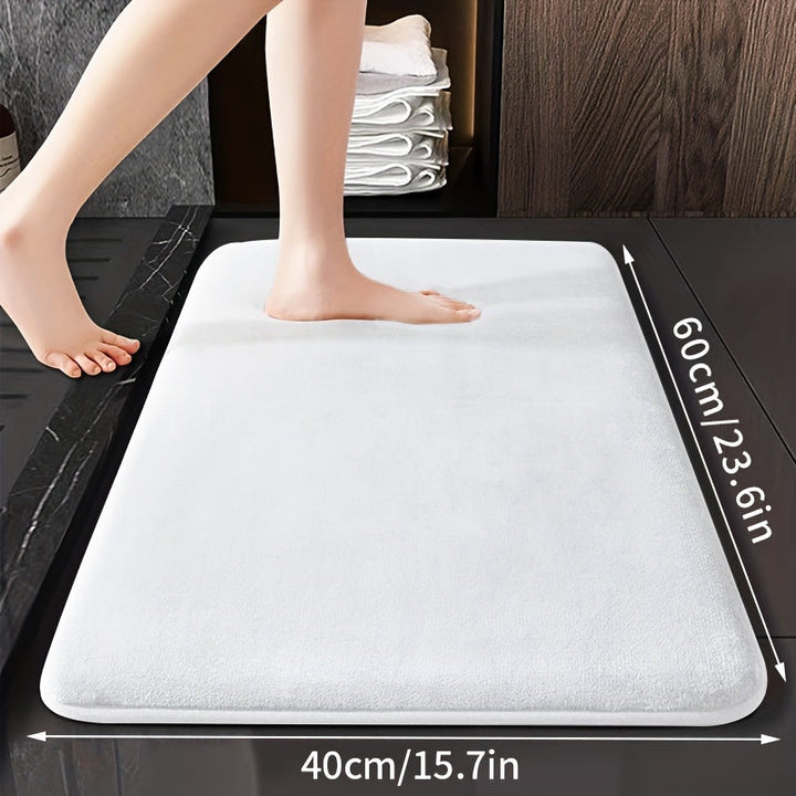 Alfombra de Baño de Esponja Ultra-Suave 25D Gruesa - Antideslizante, Absorbente para Decoración del Hogar, Perfecta para Cocina, Lavandería y Dormitorio, Alfombras de Baño