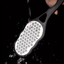 2 Piezas de Exfoliador Manual de Acero Inoxidable para Pies y Manos - Herramienta Ergonómica con Superficie de Doble Textura, Mangos Blancos y Negros, Sin Batería Necesaria para Eliminación de Piel Muerta, Diseño Elegante, Exfoliador de Alta Calidad, Exf