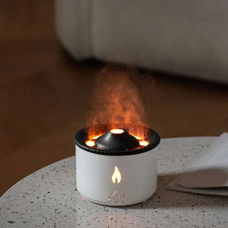 Humidificador de llama de volcán