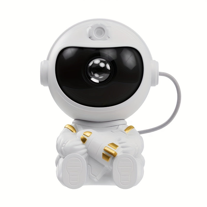 Mini proyector de estrellas para astronautas, nebulosa para la galaxia, luz nocturna LED, decoración de dormitorio con alimentación USB, ángulo de proyección flexible, incluye control remoto, estilo moderno, sombra de plástico, control de botones para re