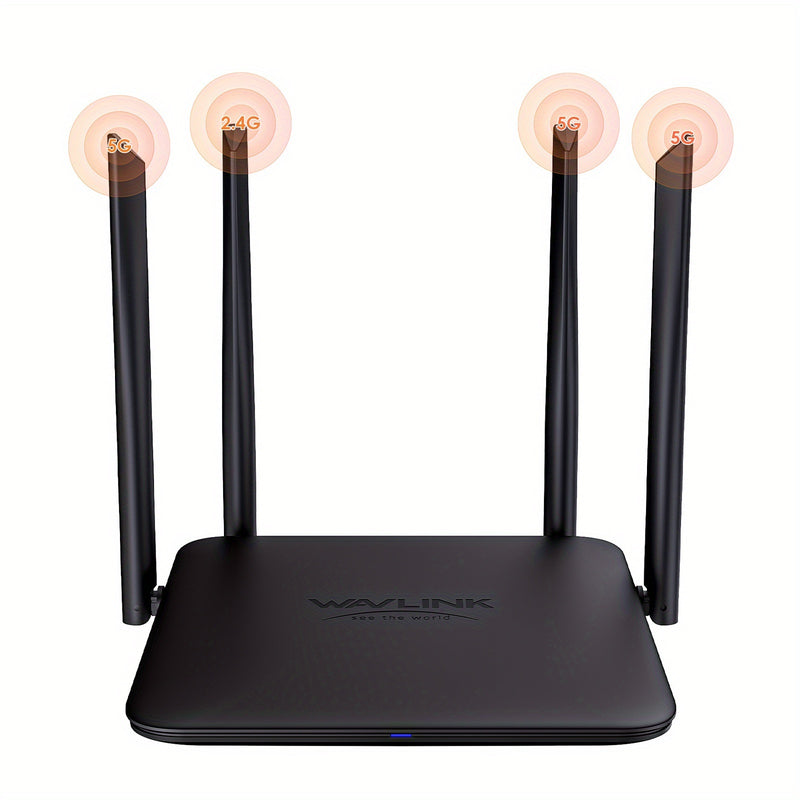 WAVLINK BE3600 Router Wi-Fi 7, Enrutador Dual Band para Juegos con MLO, Tecnología Multi-Rus, Modo EverythingMesh/Router/AP/Repetidor, WiFi Invitado, QoS y VPN Avanzada para Hogar
