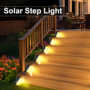 6 Luces Solares con 7 LED para Escaleras, Patios, Jardines, Pasillos y Paisajismo – Iluminación Exterior para Terrazas, Entradas y Caminos