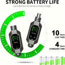 Sistema de Micrófono Inalámbrico Heikuding XLR - Transmisor y Receptor Recargables con Carga USB, Compatible con Micrófonos Dinámicos, Mezcladores de Audio, Guitarras Eléctricas y Bajos