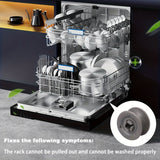 4/8pcs 4581DD3002A Rueda de Estante para Lavavajillas de Fácil Instalación y Componentes de Reemplazo de Eje y Rodillo para Lavavajillas LG 4581DD9001B, AP4437685, 1266813