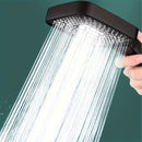 Ducha con regulador cuadrado, 1 pieza/3 piezas, cabeza de ducha de pulverización de una mano para el hogar, aumentador de presión de baño y juego de tres piezas.