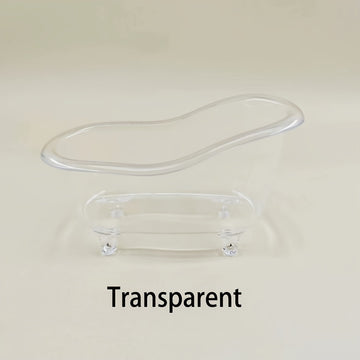 1/4pcs Caja de Almacenamiento Creativa para Cosméticos en Forma de Bañera Pequeña Caja de Almacenamiento de Plástico para Brochas de Maquillaje Caja de Almacenamiento de Escritorio Mini de Tamaño Pequeño