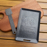 Sartén de parrilla antiadherente estilo japonés - Placa de BBQ mini cuadrada para cocinar al aire libre, ideal para asar carne, verduras y arroz - Hierro duradero con distribución de calor uniforme, sartén de parrilla