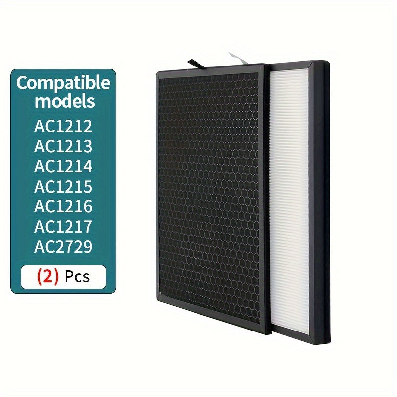Juego de Filtros de Repuesto de Carbón Activo FY1413/40 y HEPA FY1410/40 Compatible con la Serie de Purificadores Phil-lips 1000 1000i, Reemplaza AC1214 AC1215 AC1217 AC2729
