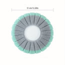 Cubierta de asiento de inodoro de peluche para el hogar - Gruesa, cálida, lavable en máquina, ajuste universal para todas las estaciones con decoraciones de estrellas y flores en azul, verde, rosa y púrpura, decoración de baño.