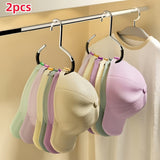 2 ganchos para sombreros, de metal, organizador de bufandas, cinturones, sostenes y bolsos