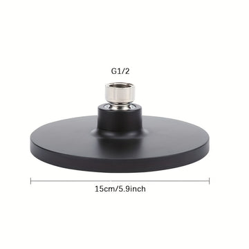 Cabezal de ducha ajustable con articulación de bola giratoria - Alta presión, bajo flujo y alivio de presión para una experiencia de ducha relajante, acabado pulido, montaje en pared, plástico duradero, no necesita electricidad, cabezal de ducha para bañ