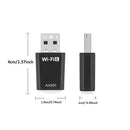 Adaptador USB Mini WiFi6 AX900 - Conecte y juegue, doble banda 2,4/5G, sin controlador, compatible con dispositivos inteligentes - Transmisor y receptor de red de alta velocidad