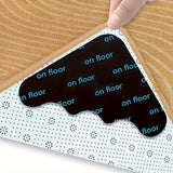 4/18/36piezas Cinta de alfombra reutilizable Antideslizante Anticurvado Lavable Alfombra de suelo Fija Pegatina Alfombra de piso Cinta de suministros para el hogar