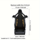 Soporte para teléfono de coche con forma de asiento de carreras, soporte para GPS, salida de aire para coche