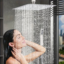 1pc Cabezal de Ducha 30.48cm, Diseño Extra Grande, Adecuado para Duchas de Alta Presión, Fácil Instalación, Duradero y Ahorrador de Agua, Acabado en Acero Inoxidable, Montaje en Techo o Pared, Sin Necesidad de Electricidad, Ideal para Estilo Moderno de B