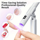 Soporte de lámpara de uñas profesional para salones - Modos de luz doble, liberación rápida, recarga USB, pantalla LCD, diseño compacto para cuidado de uñas de manos y pies, accesorios de tecnología de uñas, herramienta de belleza elegante, construcción