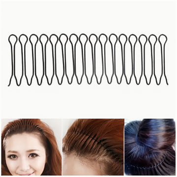 1, 2 o 4 peines invisibles en forma de U para fijar el flequillo, peinetas elegantes para novias, accesorios para el cabello que evitan el resecamiento