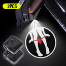 2 piezas de luces traseras de coche LED con diseño de silueta de niña juguetona - Rojo y blanco, alimentadas por batería, ajuste universal para coches, SUV y más - Regalo ideal para vacaciones para hombres y mujeres, luces traseras para coches, sin bater