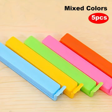 20pcs/10pcs/5pcs Clip de Bolsa de Alimentos de Plástico, Clip de Sellado Reutilizable, a Prueba de Humedad, Polvo y Mantenimiento de la Frescura, Caja de Almacenamiento de Cocina y Accesorios de Almacenamiento