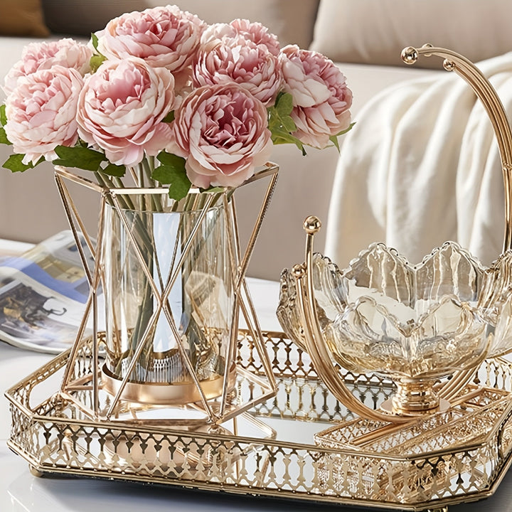 Jarrón de lujo minimalista estilo nórdico para flores frescas, ideal para cultivo en agua y decoración con flores artificiales, perfecto para realzar la decoración de salas y mesas de comedor en uso diario