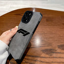 Estuche de teléfono personalizado con patrón de logo F1 negro para for iphone 16/16 Pro/16 Plus/16 Pro Max/15/15 Plus/15 Pro/15 Pro Max/14/14 Plus/14 Pro/14 Pro Max/13/13 Pro/13 Pro Max/12/12 Pro/12 Pro Max/11/11 Pro/11 Pro Max. Alto valor estético, resi