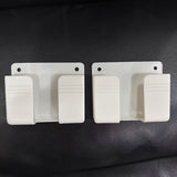 Organizador Versátil de Pared para Teléfonos, Controles Remotos y Cargadores - Instalación Sin Taladro, Perfecto para Dormitorio, Baño, Oficina, Estantes