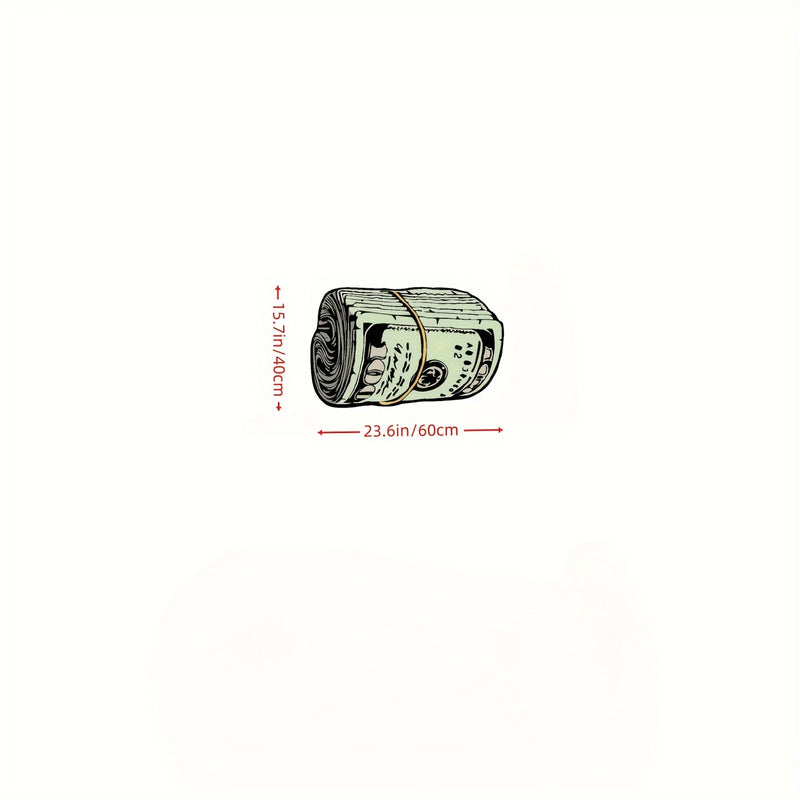 Tapete con diseño de signo de dólar elegante - Ideal para decoración del hogar, dormitorio, baño y más - Poliéster duradero, solo lavado a mano
