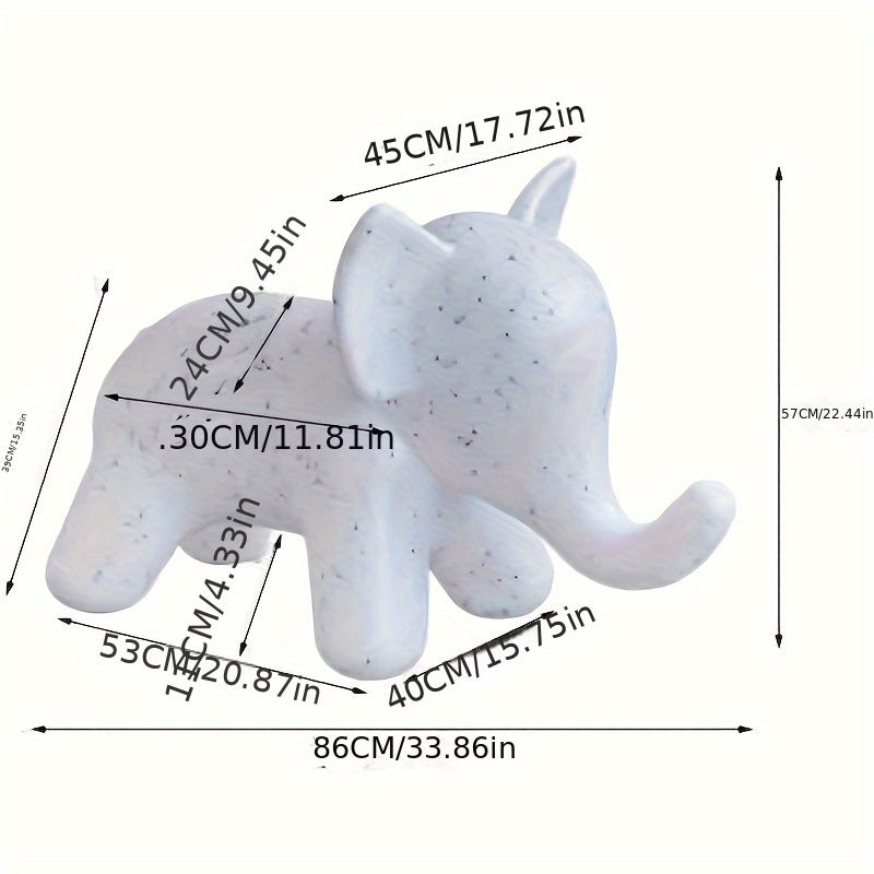 Cojín de Silla Decorativo en Forma de Elefante Creativo y Adorable para Sala con Diseño de Animales de Dibujos Animados