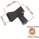 2 piezas de abrazaderas ajustables inalámbricas para micrófono - Clips de plástico duraderos con bloqueo de tornillo seguro para soporte de micrófono, ajuste sin manos, compatible con varios modelos de micrófono, grabación sin manos, construcción sólida