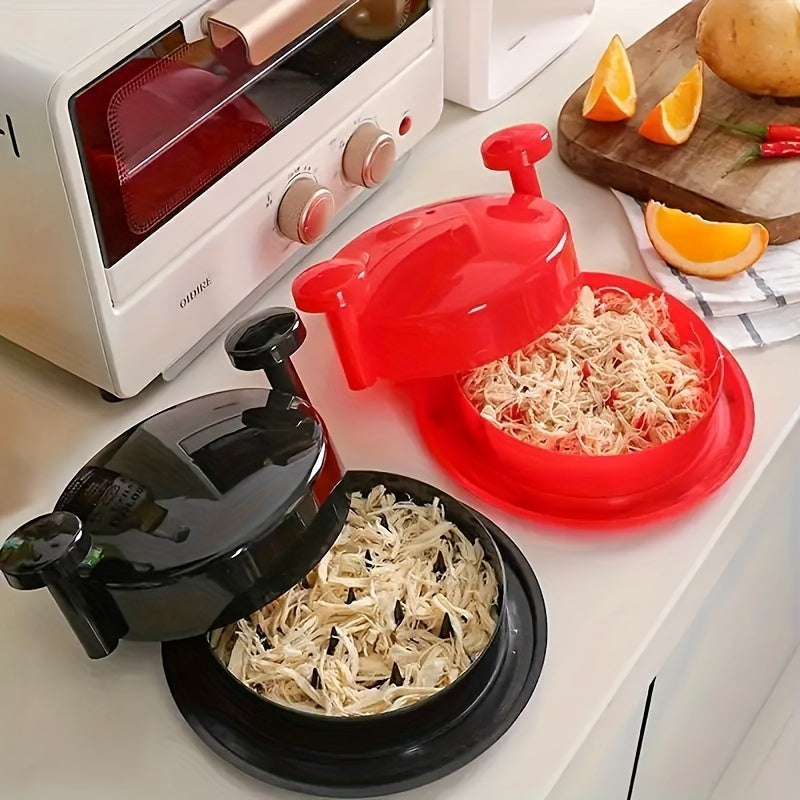 1pc Picadora de Carne y Alimentos Manual - Reutilizable y Apto para Lavavajillas, Base Antideslizante, Mango Ergonómico, Material PP para Pollo, Res, Verduras, Frutos Secos - Accesorio de Cocina Compacto para Preparación de Alimentos
