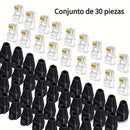 Paquete de Valor 10pcs/30pcs Conectores RJ45 UTP CAT6 CAT5E CAT7 Conector de Red Sin Blindaje, Fundas Protectoras de Conector de Cabeza de Cristal RJ45, Enchufe Modular de Pasaje 8P8C, Conectores Lan de Crimpado